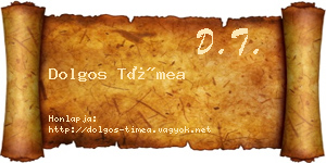 Dolgos Tímea névjegykártya